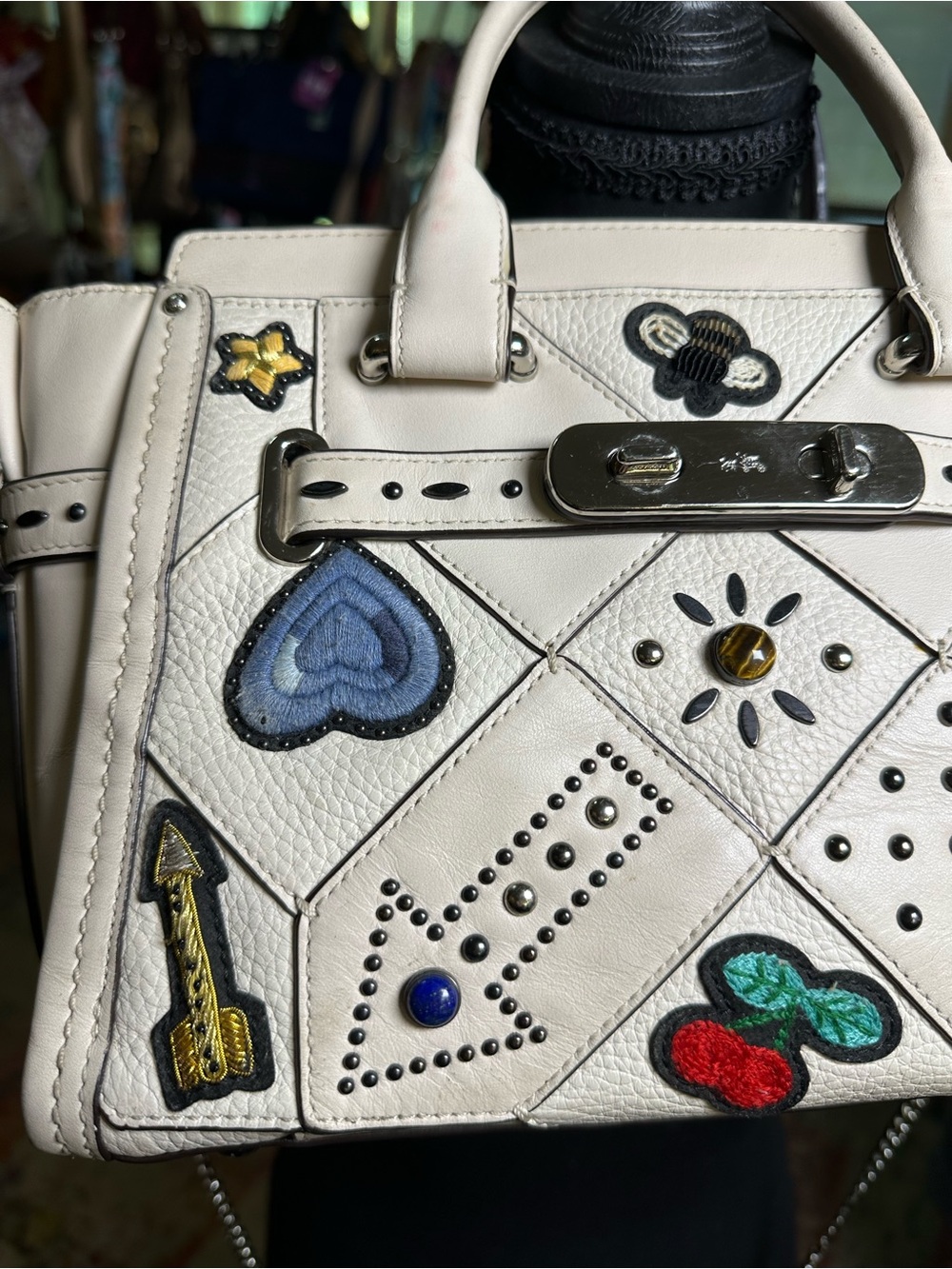 Coach Swagger 27 in Embellished Canyon Quilt Leather - Picture 6 of 16